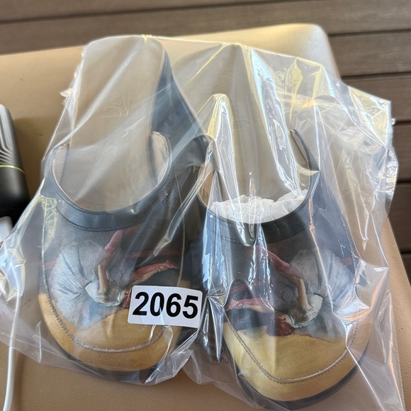 Vintage ICON Degas Ballerina Dancers Wearable Art Mules Slides Sz 8 - Picture 14 of 15